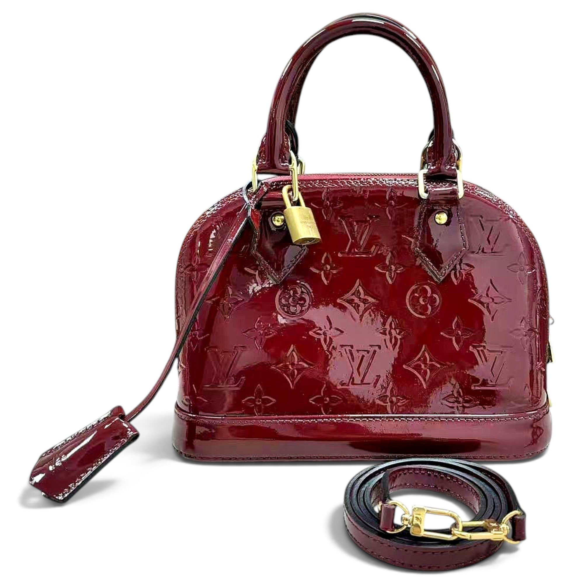 Alma BB patent leather handbag