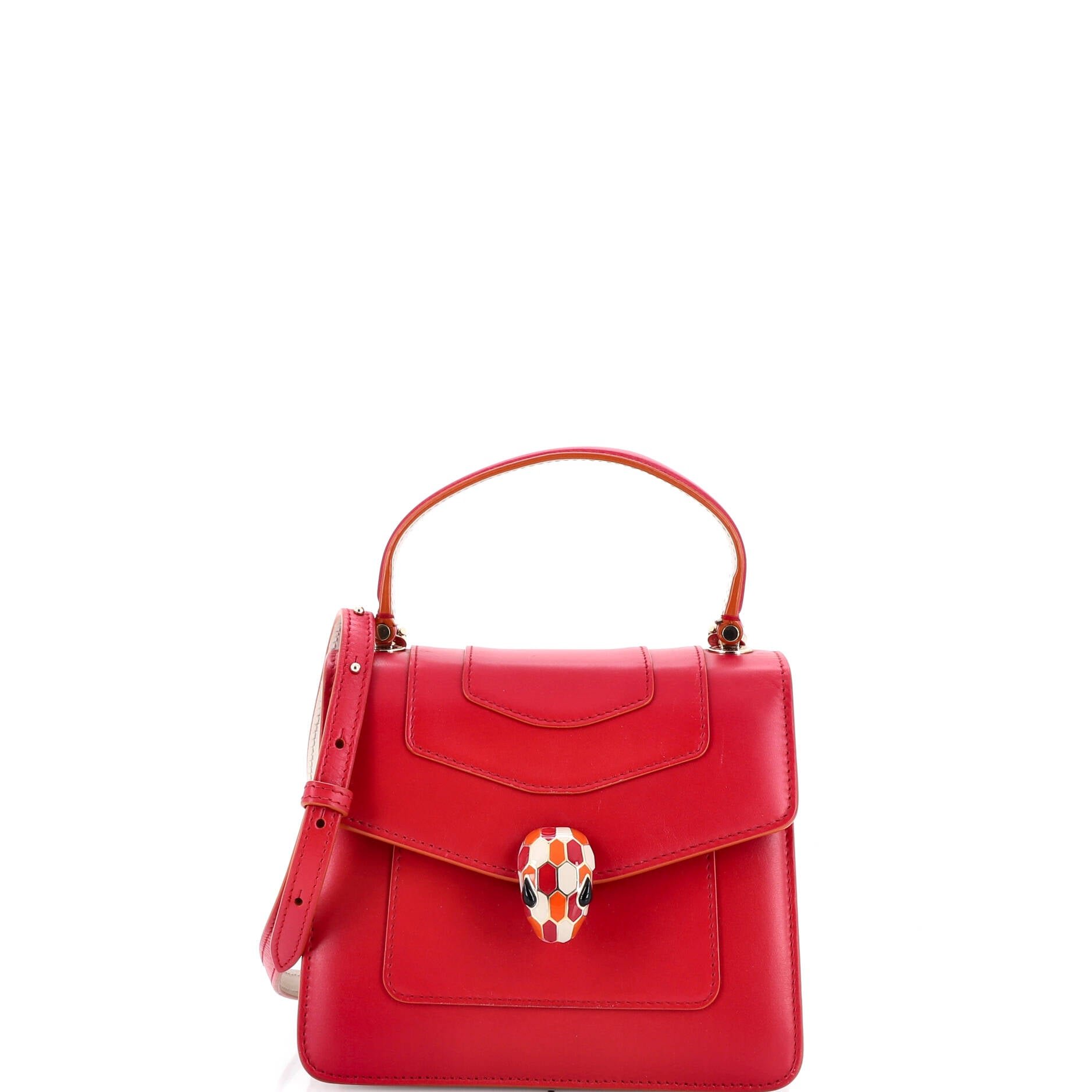 Bvlgari Serpenti Forever Top Handle Bag Leather Small