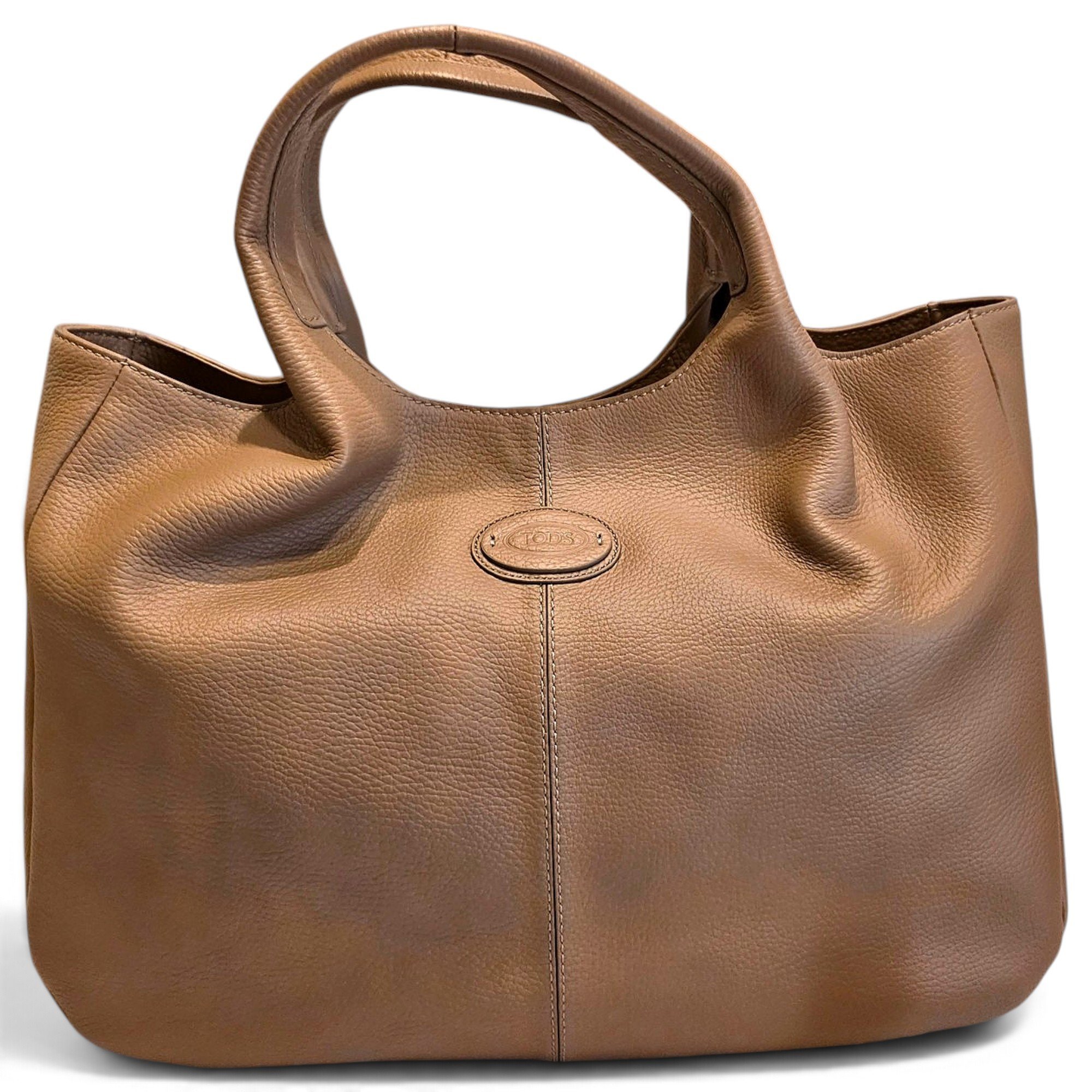 Shopping Media leather tote