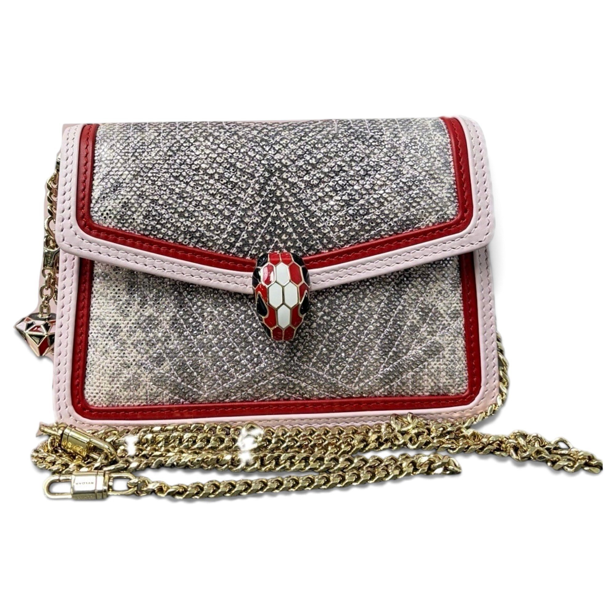 Serpenti leather handbag