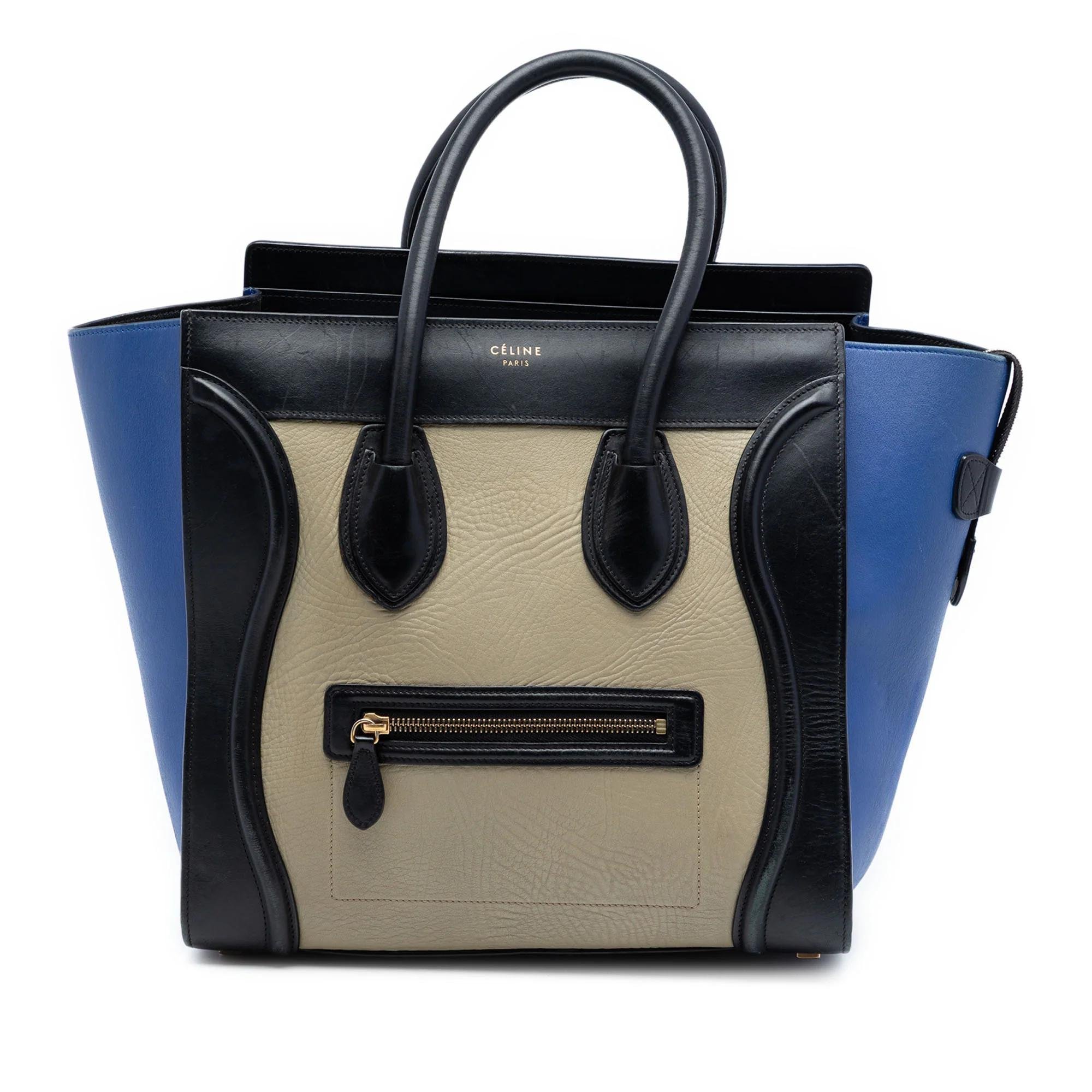Luggage pony-style calfskin handbag