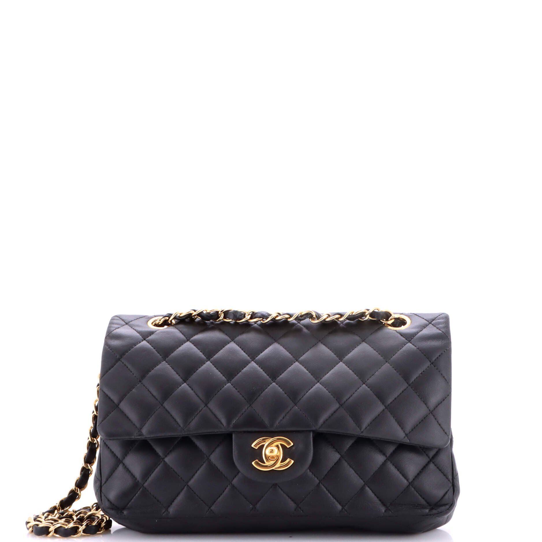 Vintage Classic Double Flap Bag Quilted Lambskin Medium
