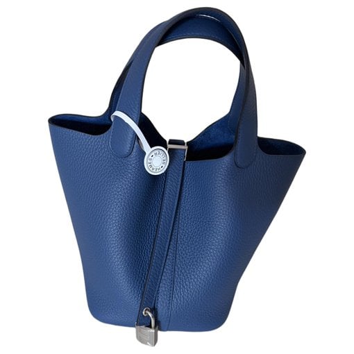 Picotin leather tote