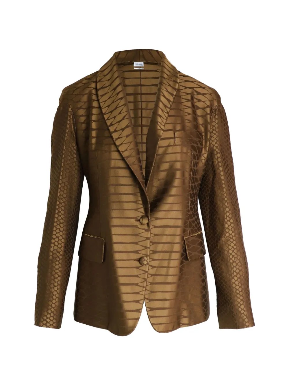 textured dropped-shoulder blazer