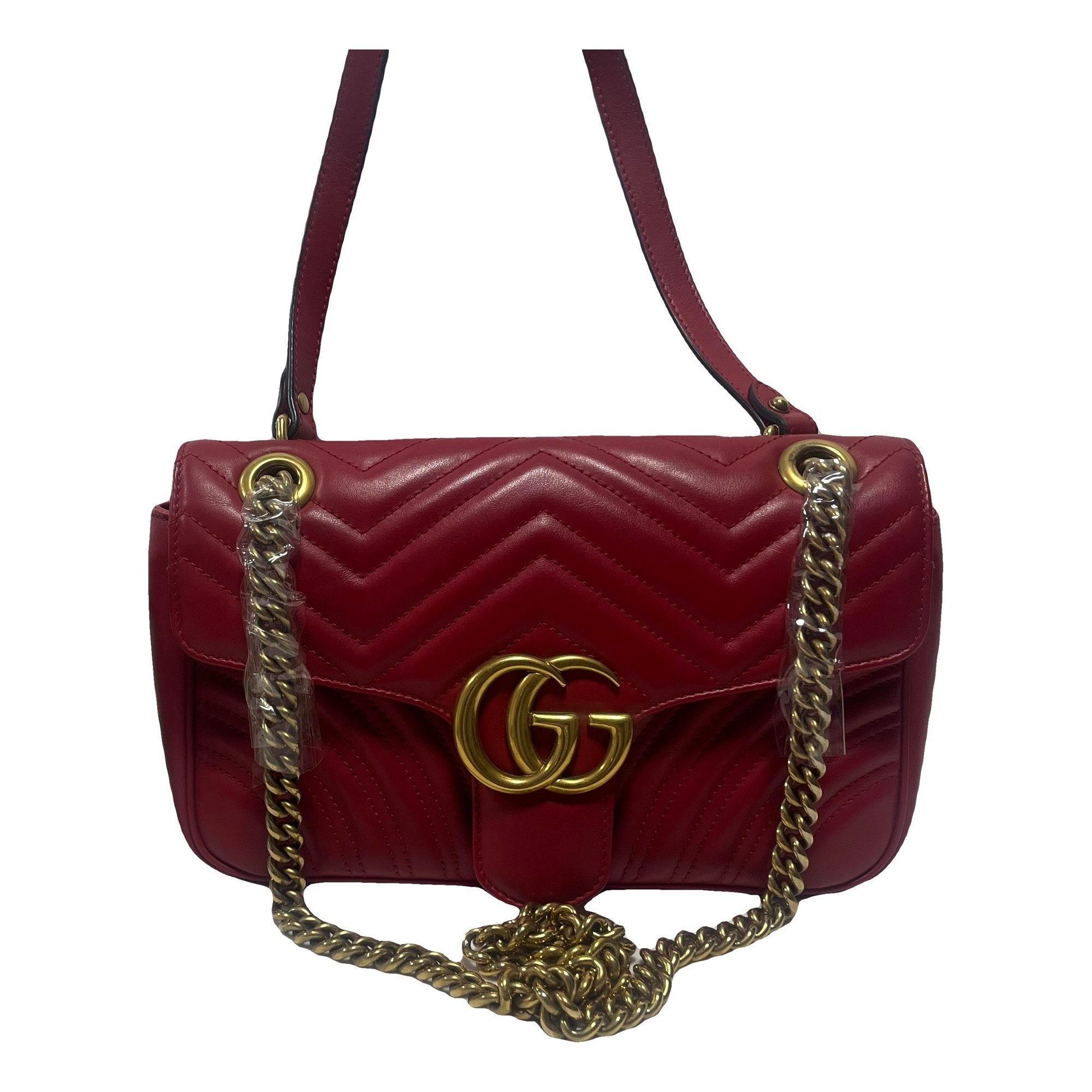 GG Marmont Flap leather handbag