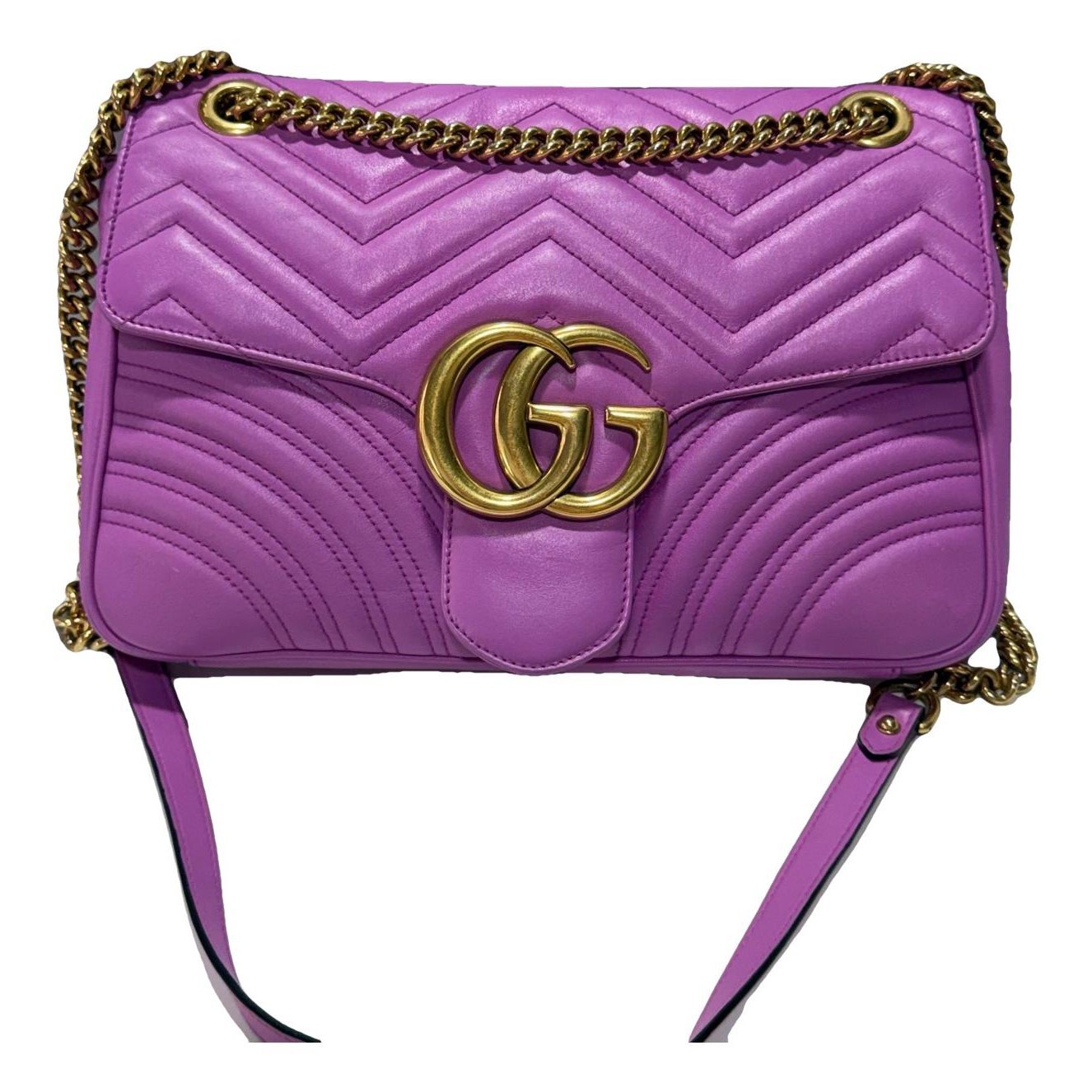 GG Marmont Flap leather crossbody bag