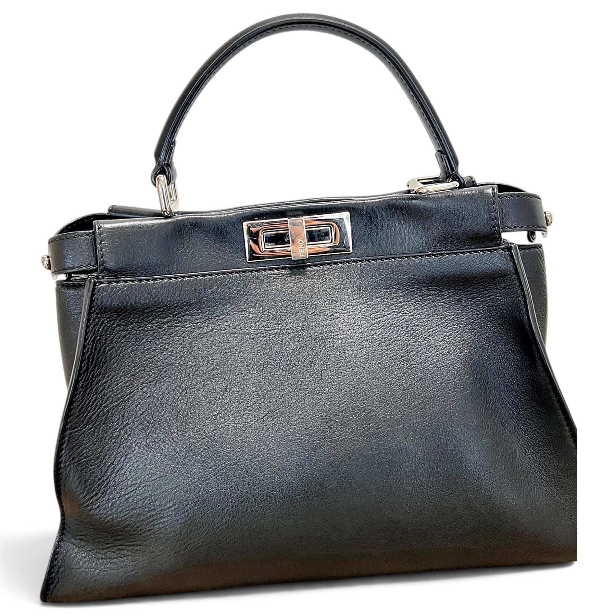 Peekaboo leather handbag