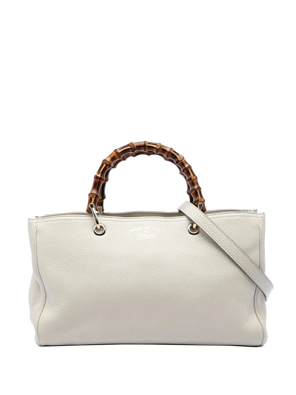 2016-2025 Medium Calfskin Bamboo Shopper satchel