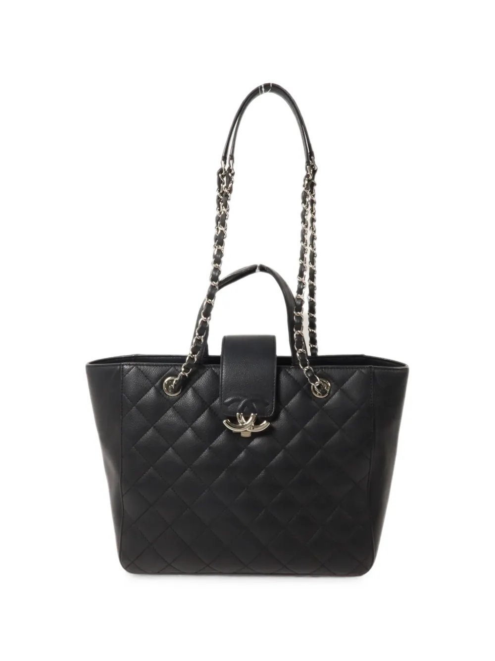 turn-lock quilted calf leather shoulder bag