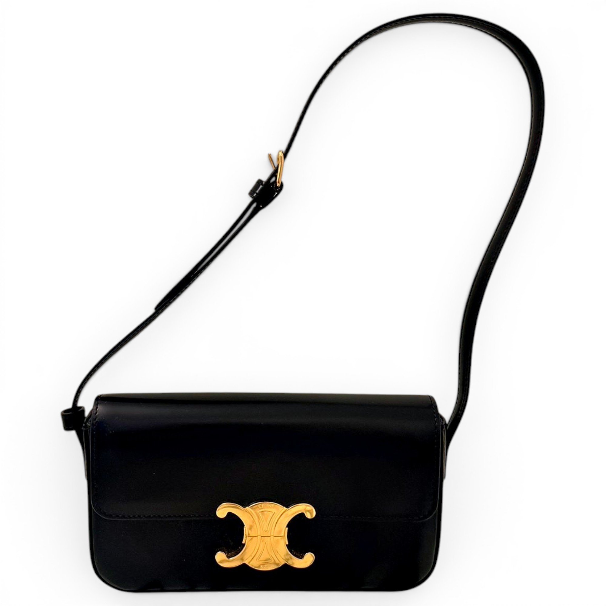 Triomphe Long leather handbag
