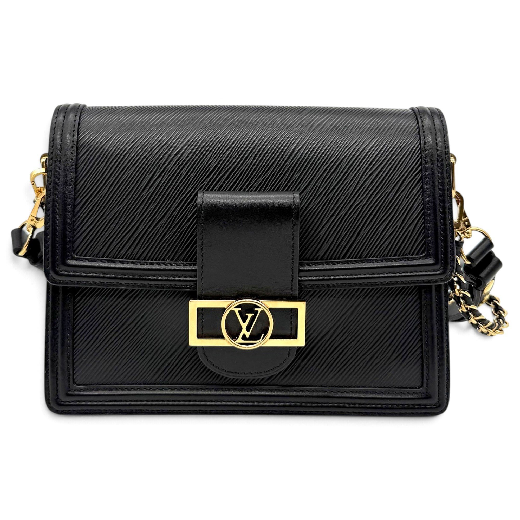 Dauphine leather handbag