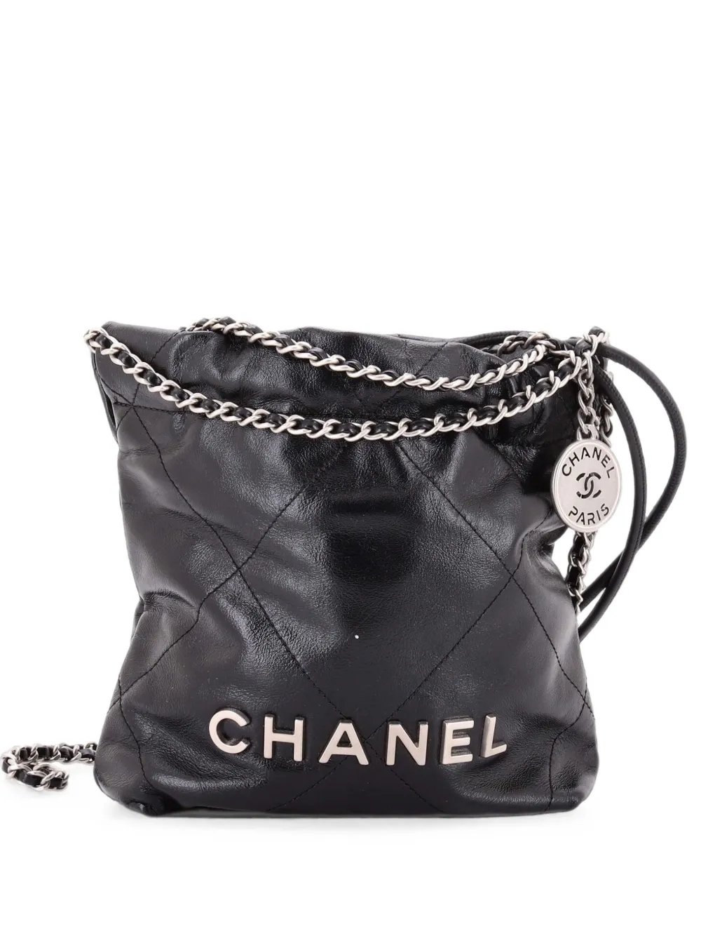 22 Chain Hobo Quilted Calfskin Mini crossbody bag