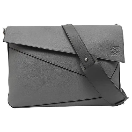 Puzzle leather crossbody bag