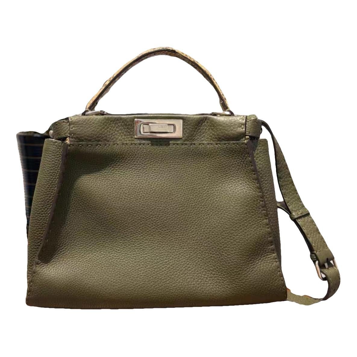 Peekaboo leather handbag