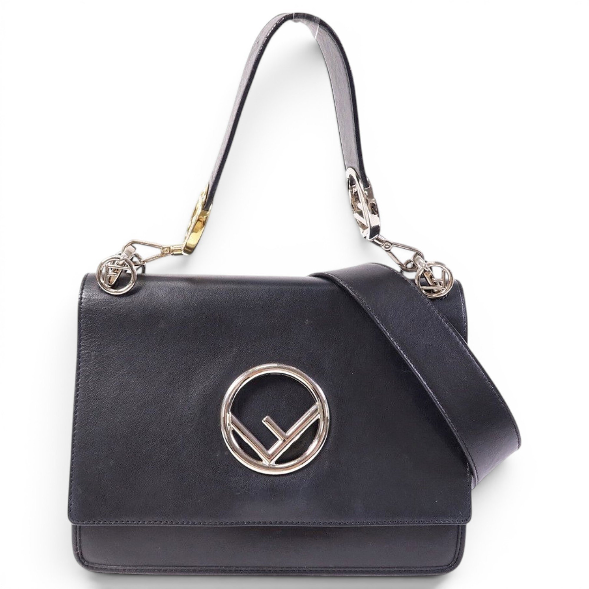 Fendi Double F leather handbag