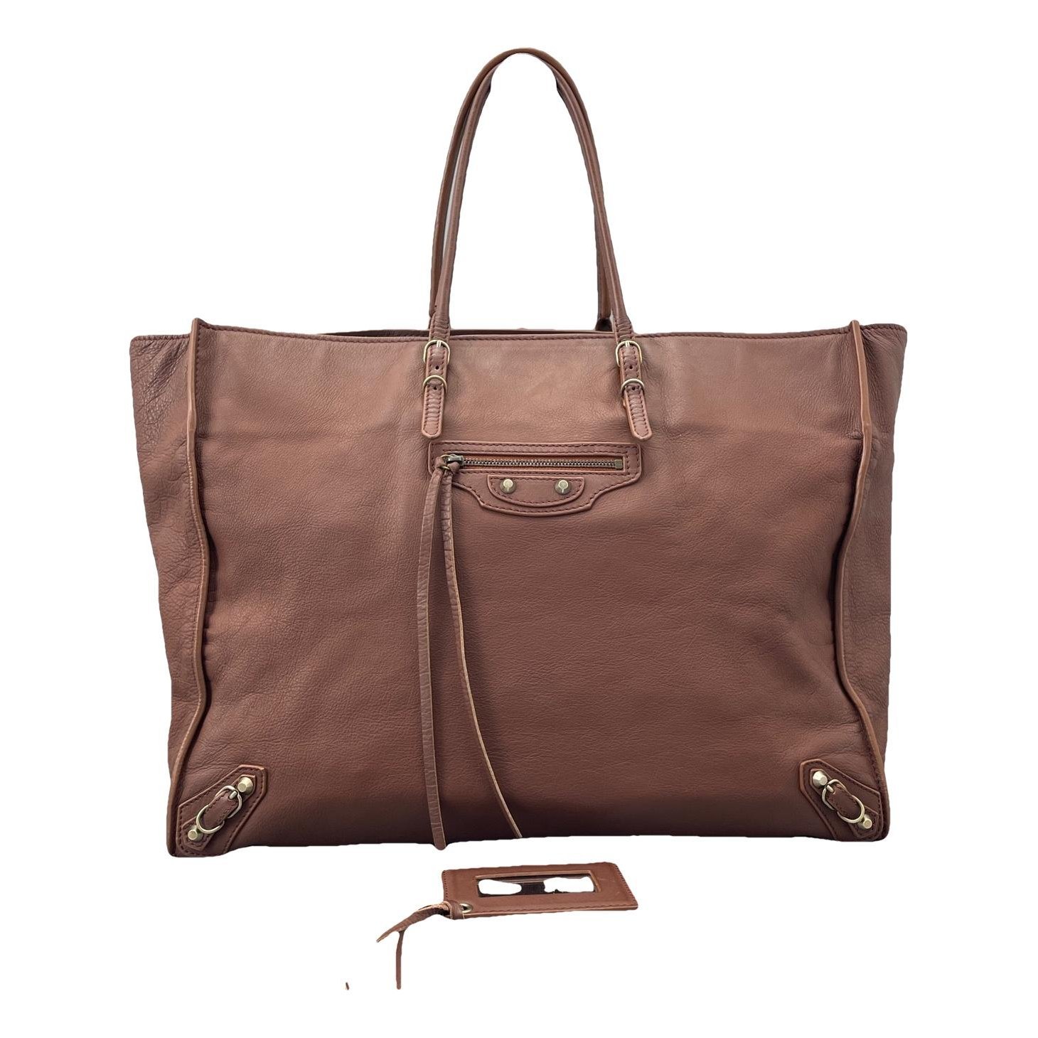 Leather tote