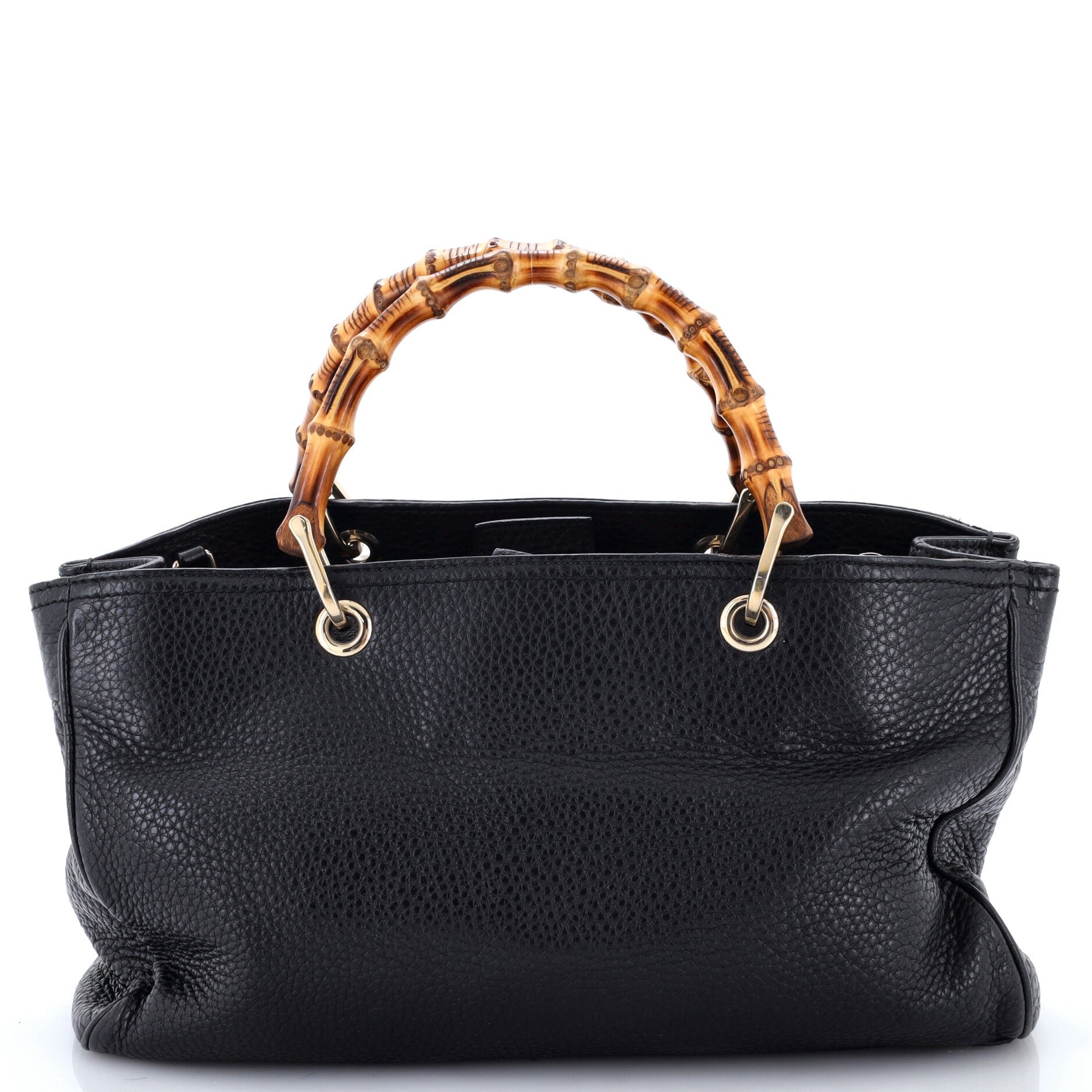 Bamboo Shopper Tote Leather Medium