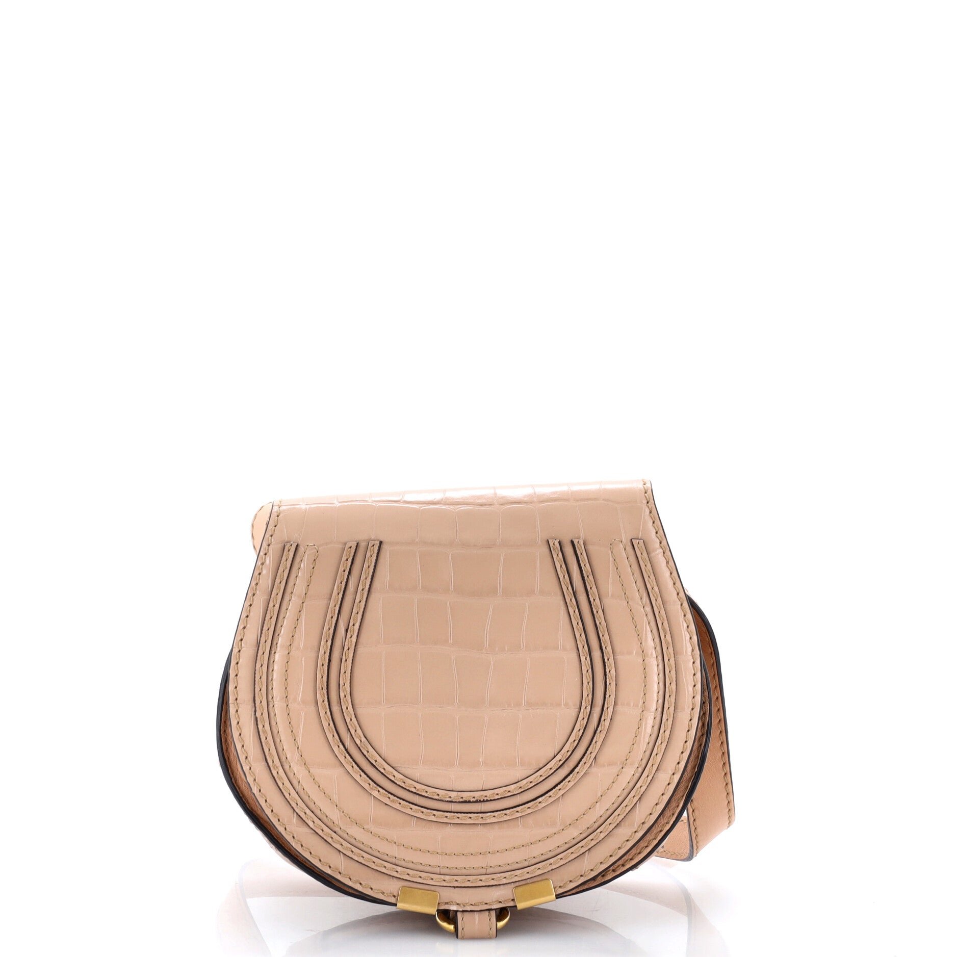 Marcie Crossbody Bag Crocodile Embossed Leather Mini