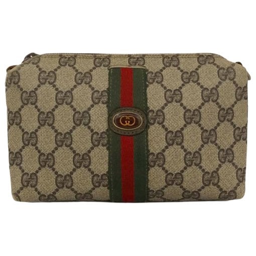 Ophidia leather clutch bag