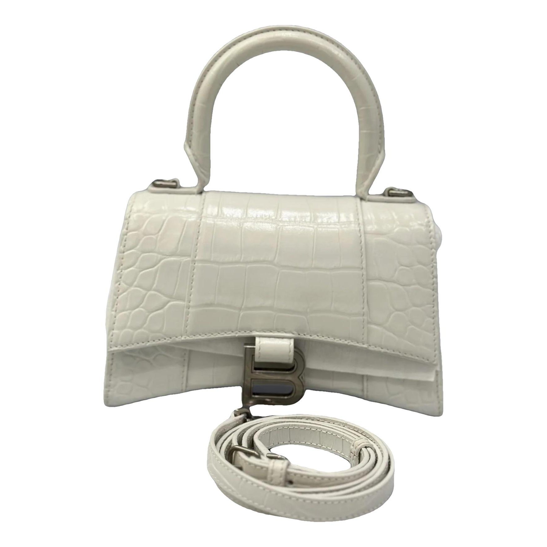 Hourglass leather mini bag