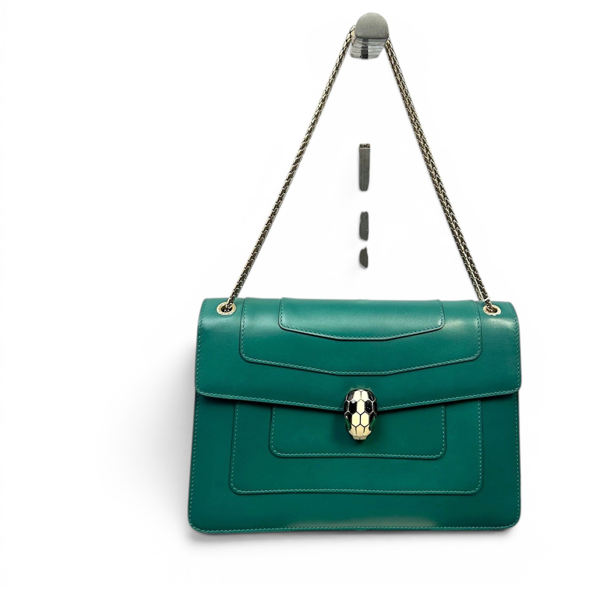 Serpenti leather handbag