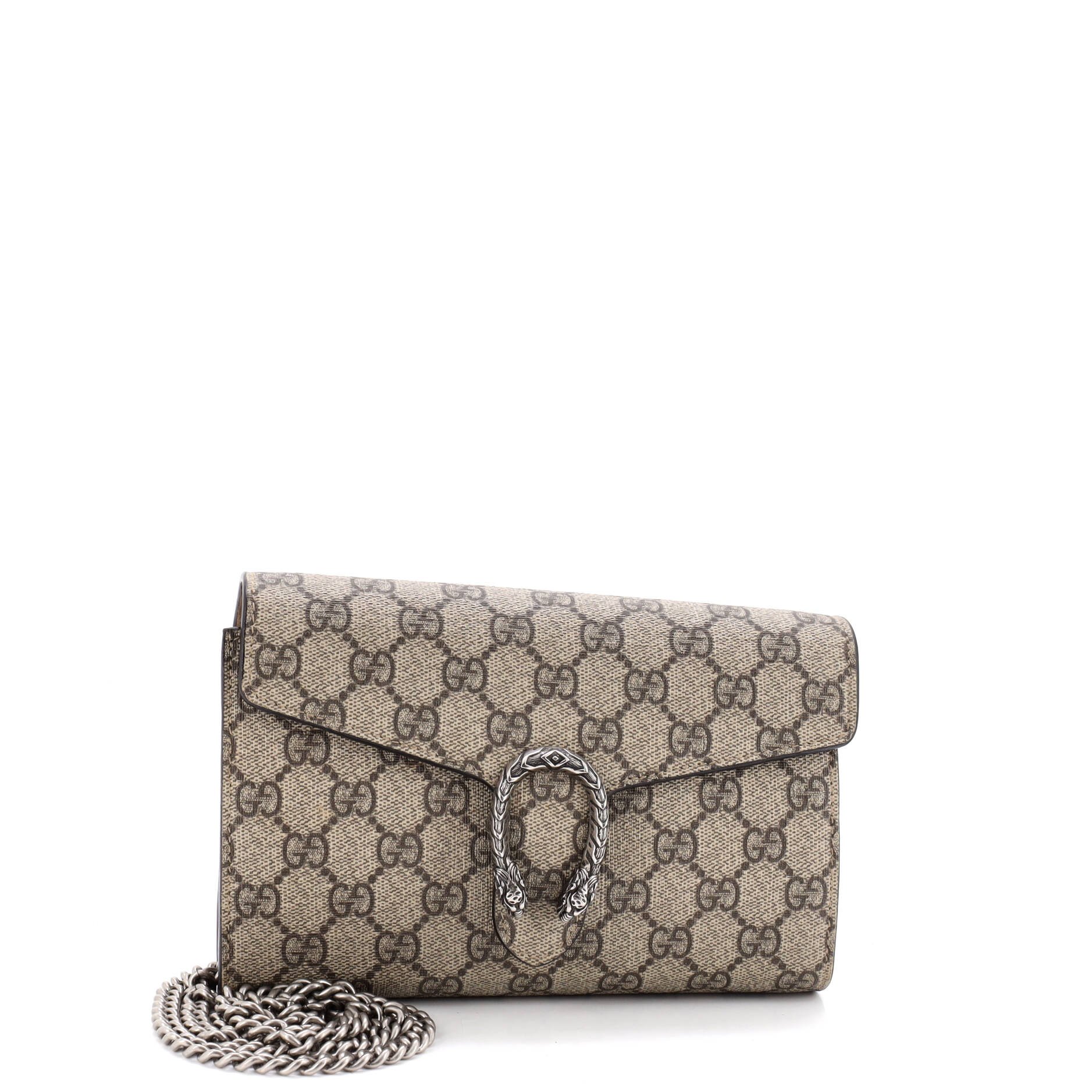 Dionysus Chain Wallet GG Coated Canvas Small