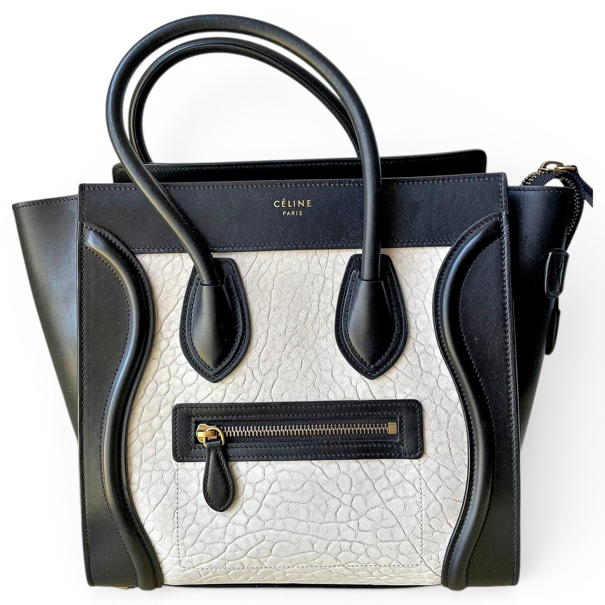 Luggage leather handbag