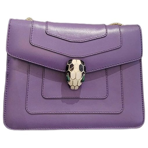 Serpenti leather handbag