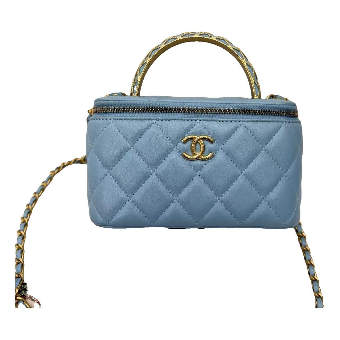 Trendy CC Vanity leather handbag