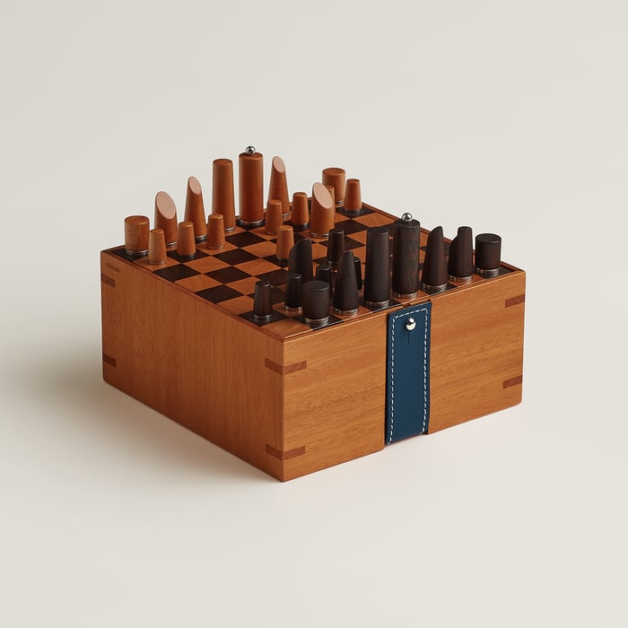 Bleu De Malte Samarcande Mini Chess Set