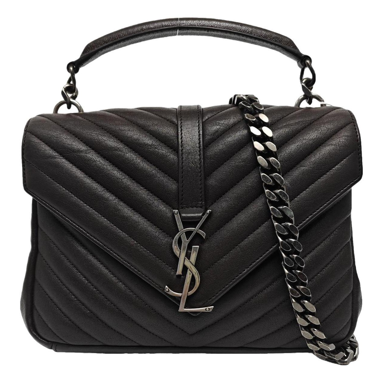 Collége monogramme leather handbag