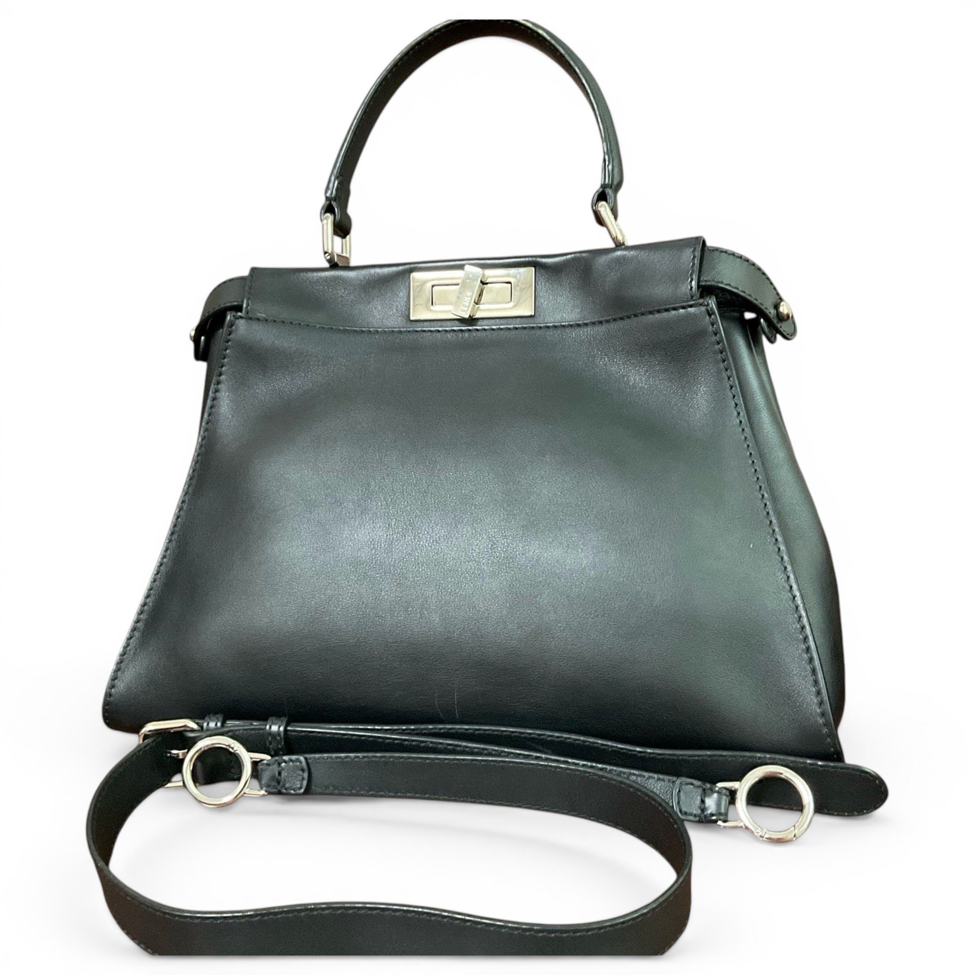 Fendi Peekaboo leather handbag