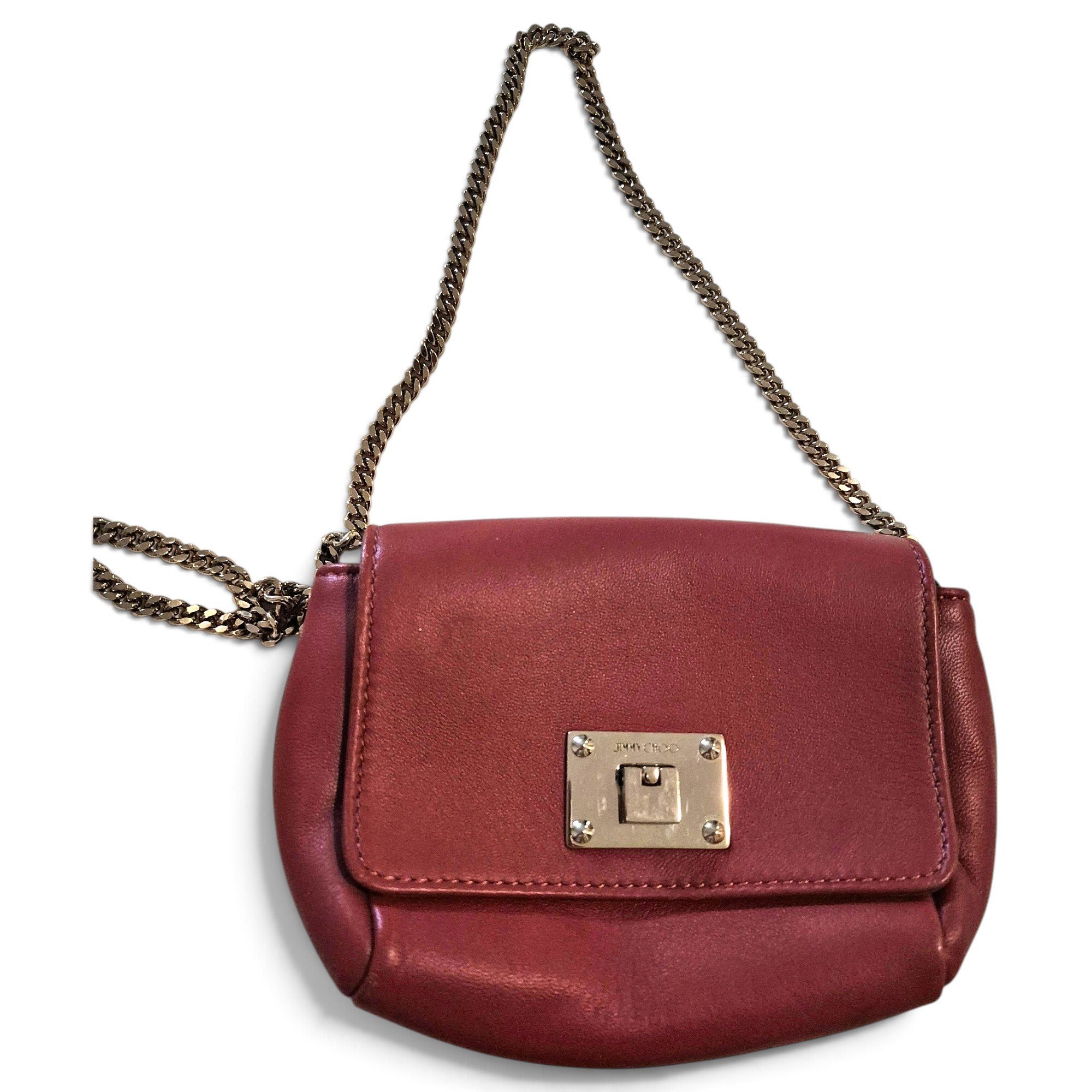 Leather clutch bag