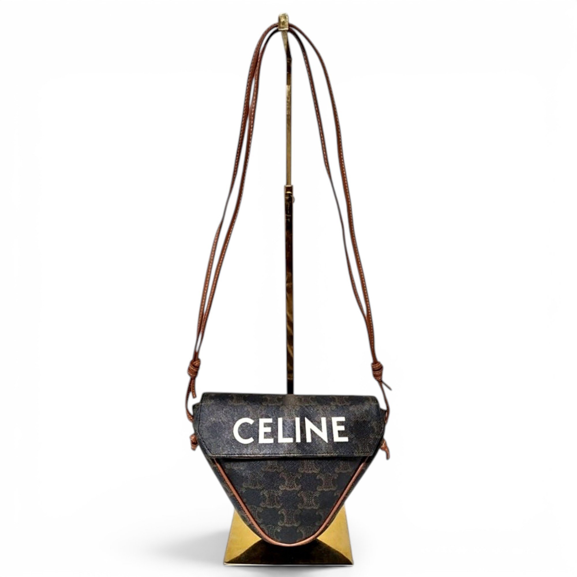 Triomphe leather handbag