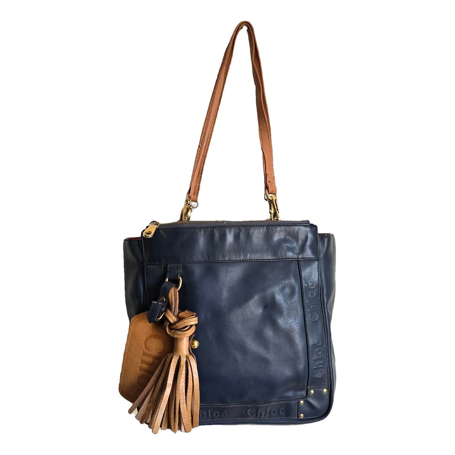 Bay leather handbag