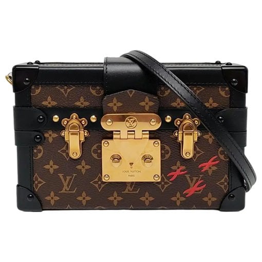 Petite Malle leather crossbody bag