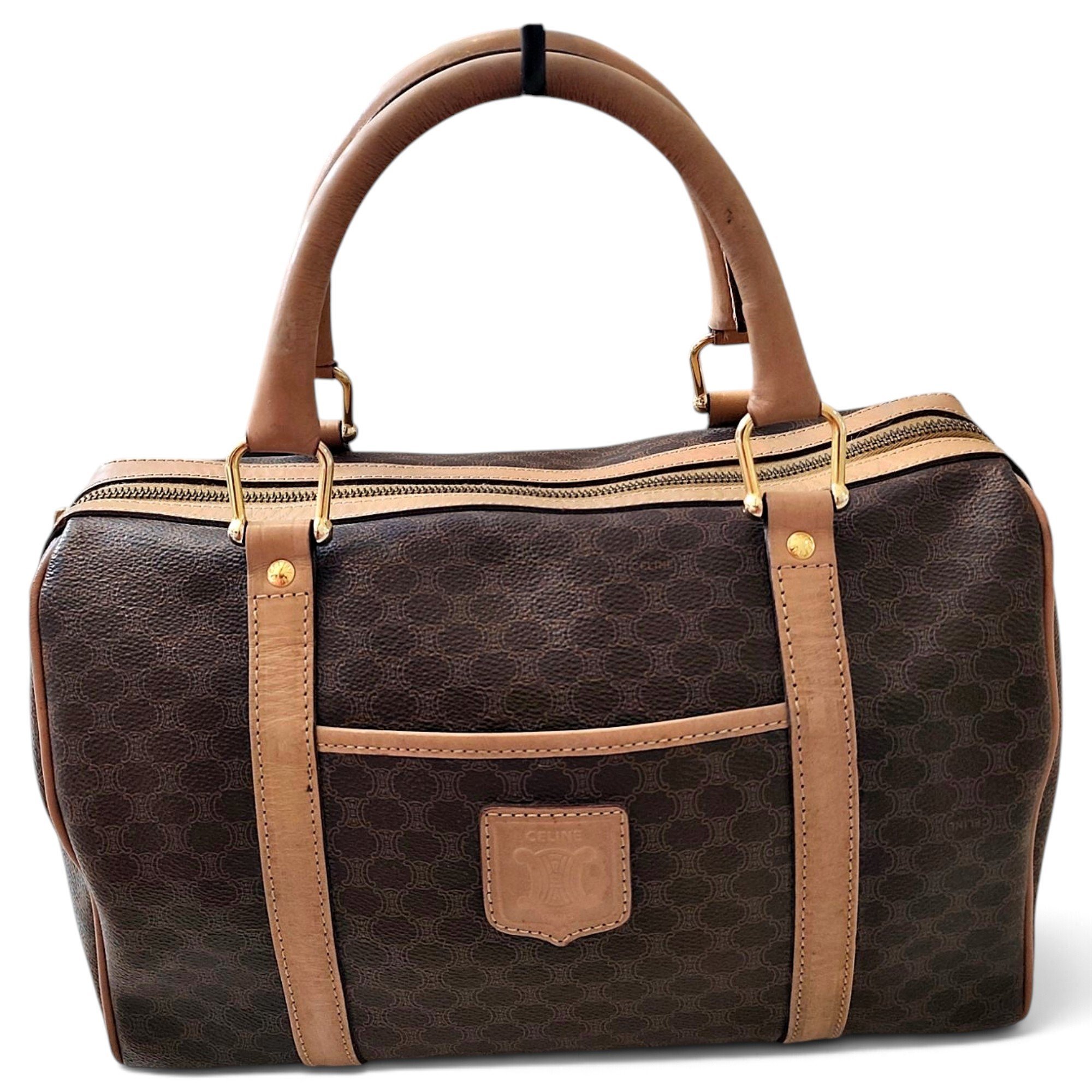 Leather bowling bag