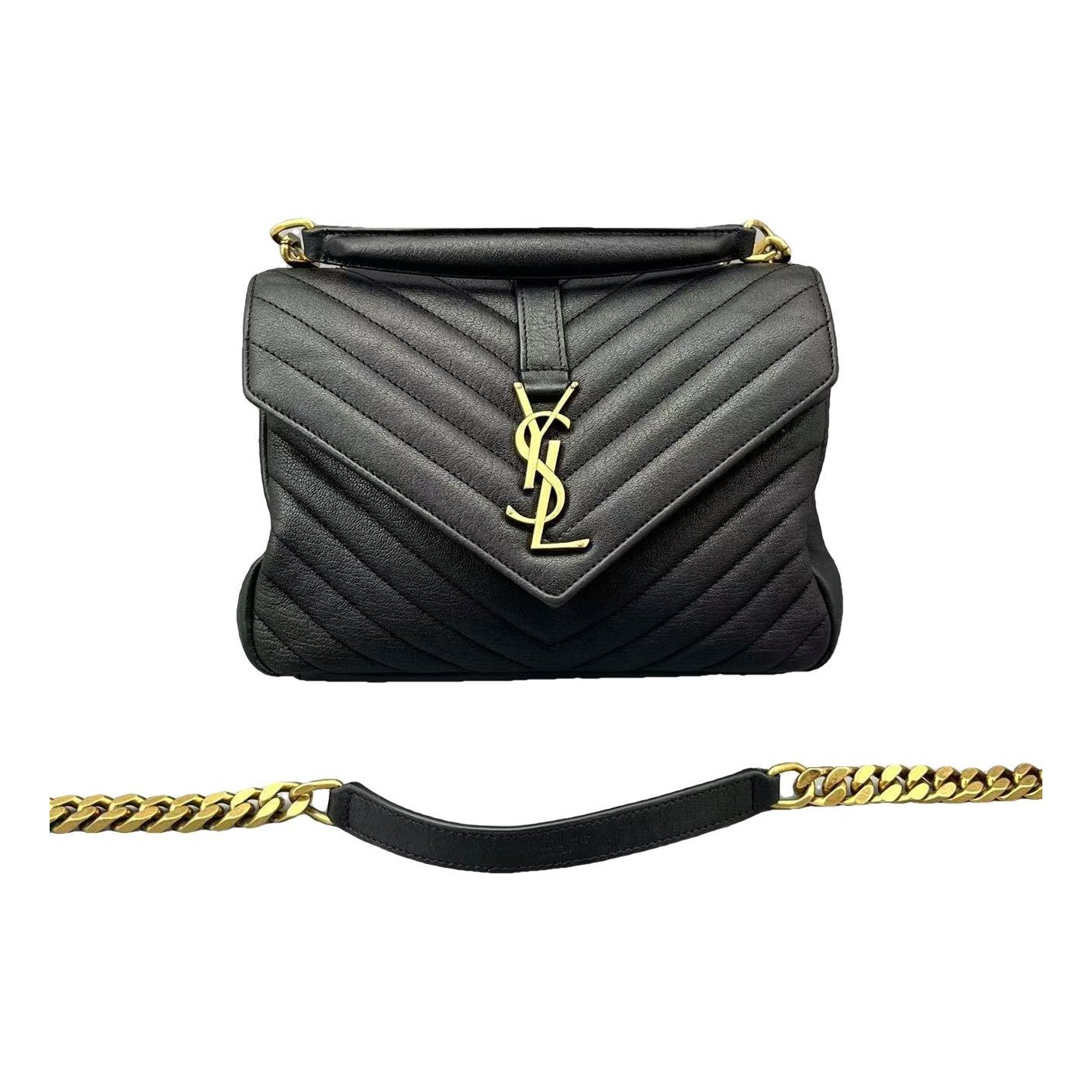 Collége monogramme leather crossbody bag