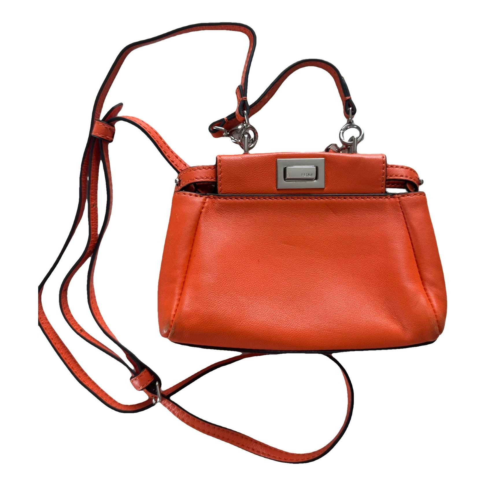Peekaboo Cut leather crossbody bag