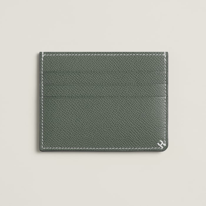 Vert Amande H Sellier Card Holder