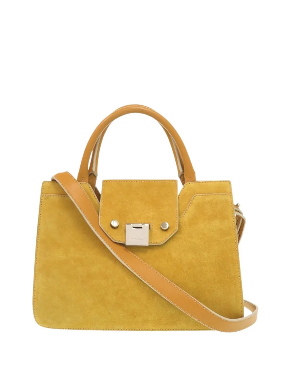 Jimmy Choo 2014-2018 Suede and Leather Rebel Top Handle Bag satchel
