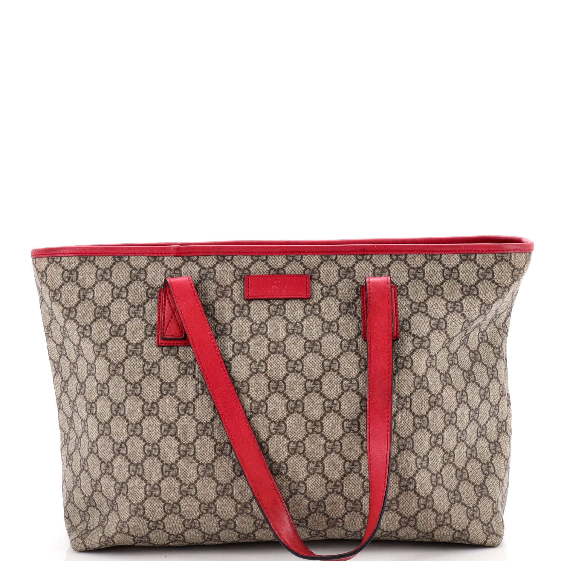 Plus Tote GG Coated Canvas with Leather Medium