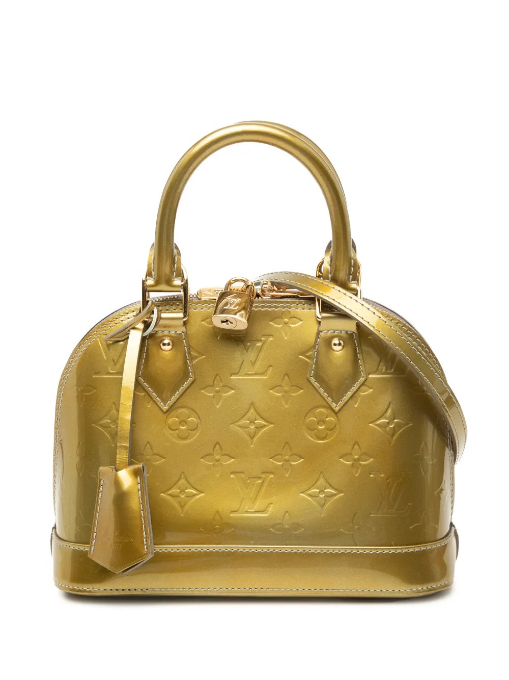 2010 Monogram Vernis Alma BB satchel