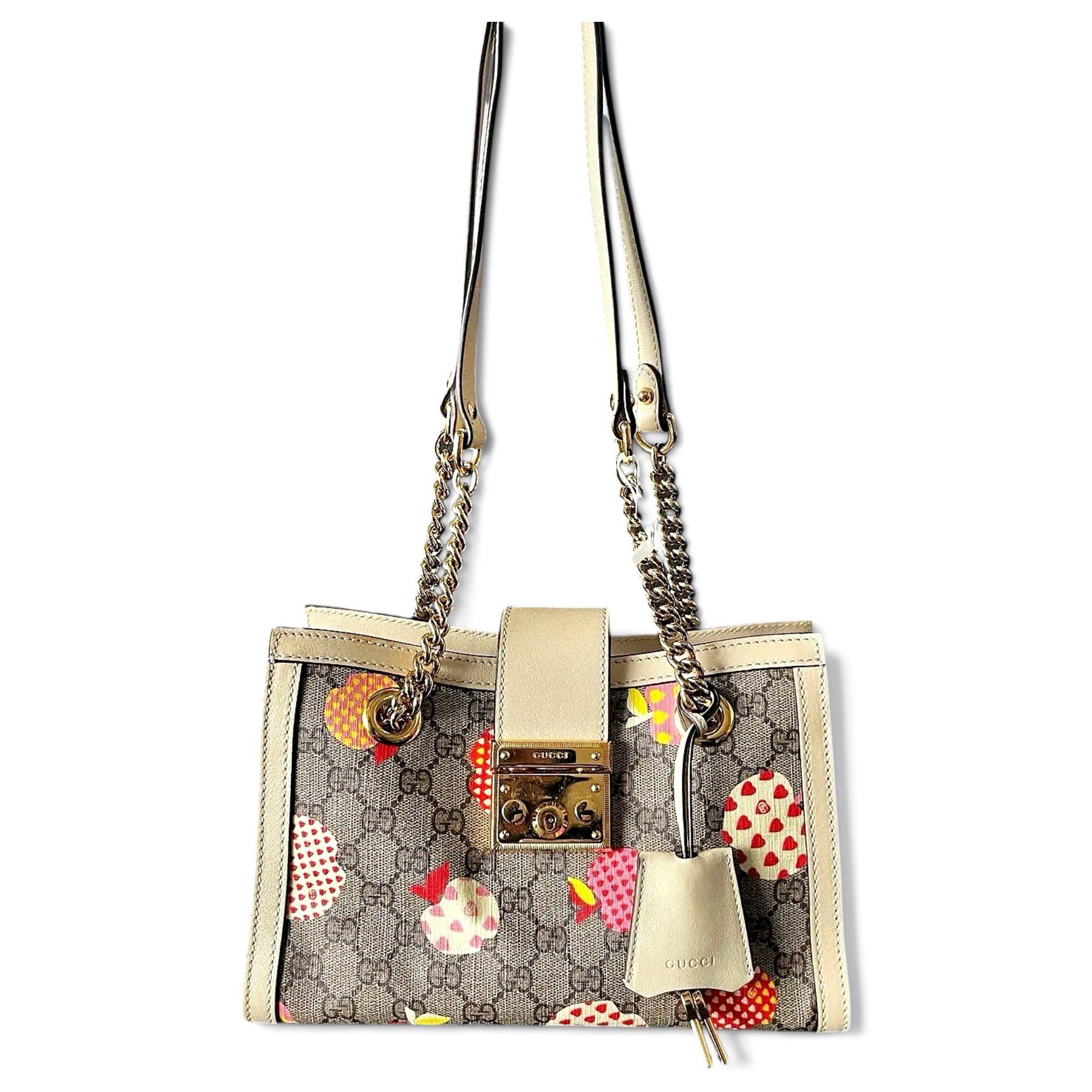 Padlock vinyl handbag