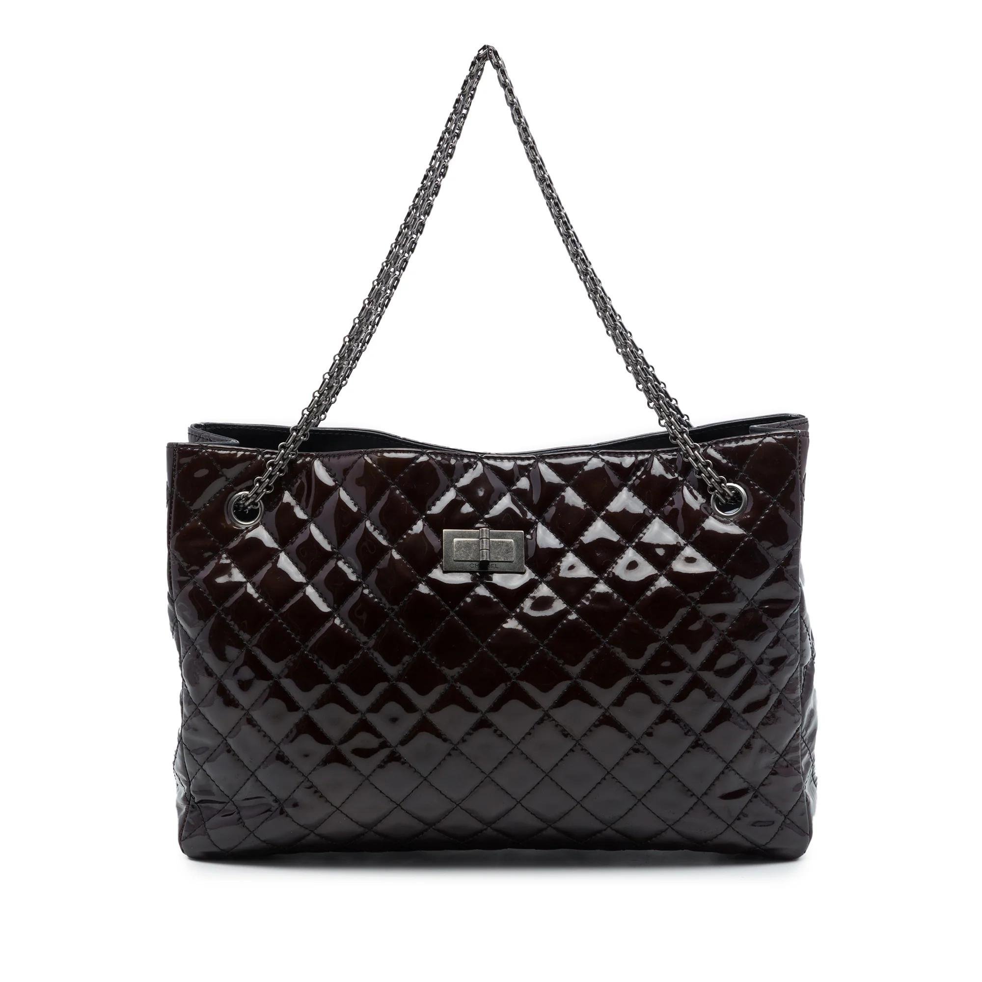 Patent leather handbag