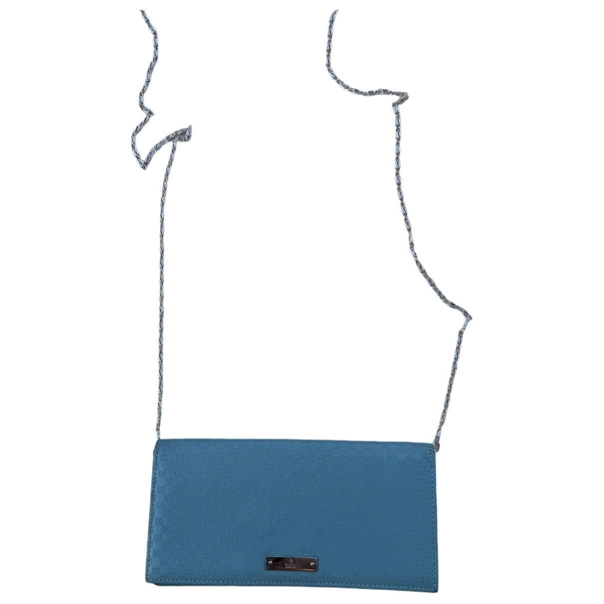Leather clutch bag