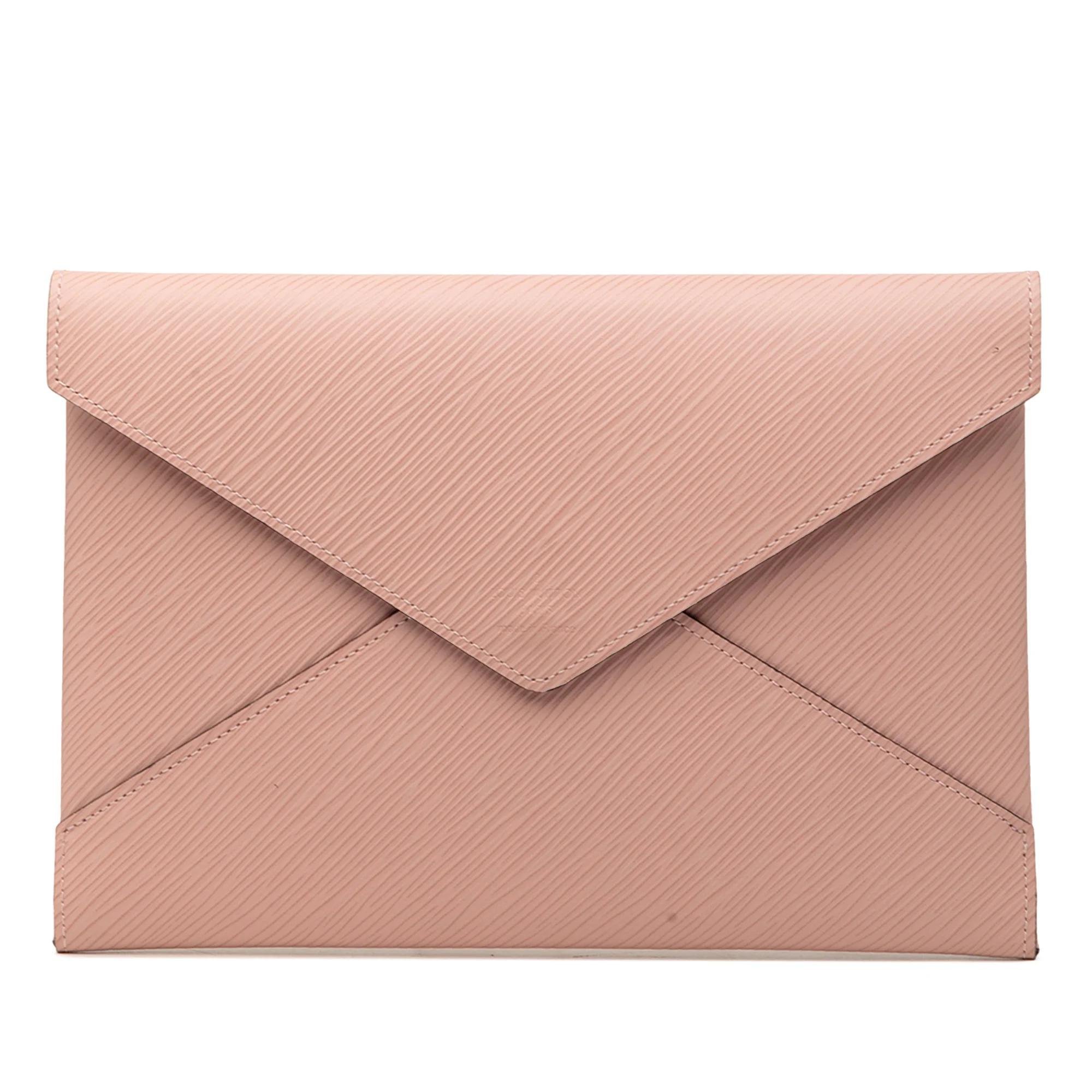 Kirigami leather clutch bag
