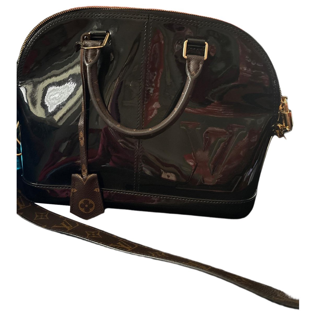 Alma patent leather handbag