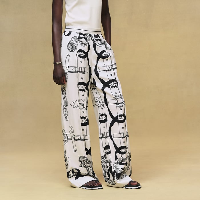 Blanc Nacre "Ferronnerie Remix" Pants