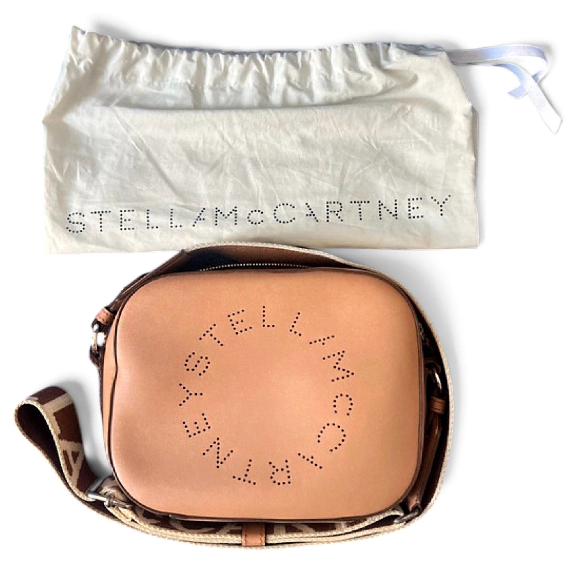 Logo vegan leather crossbody bag